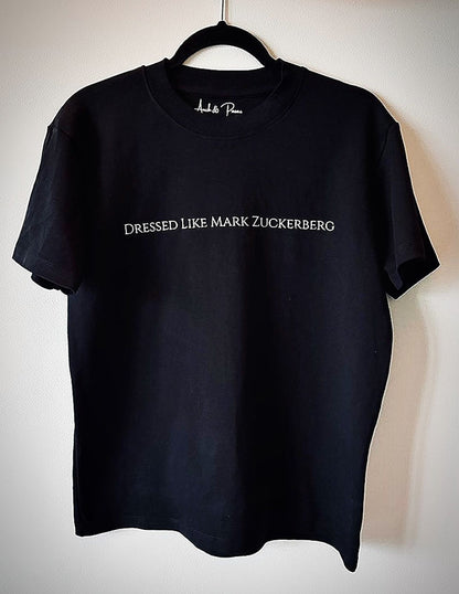 Dressed like Mark Zuckerberg