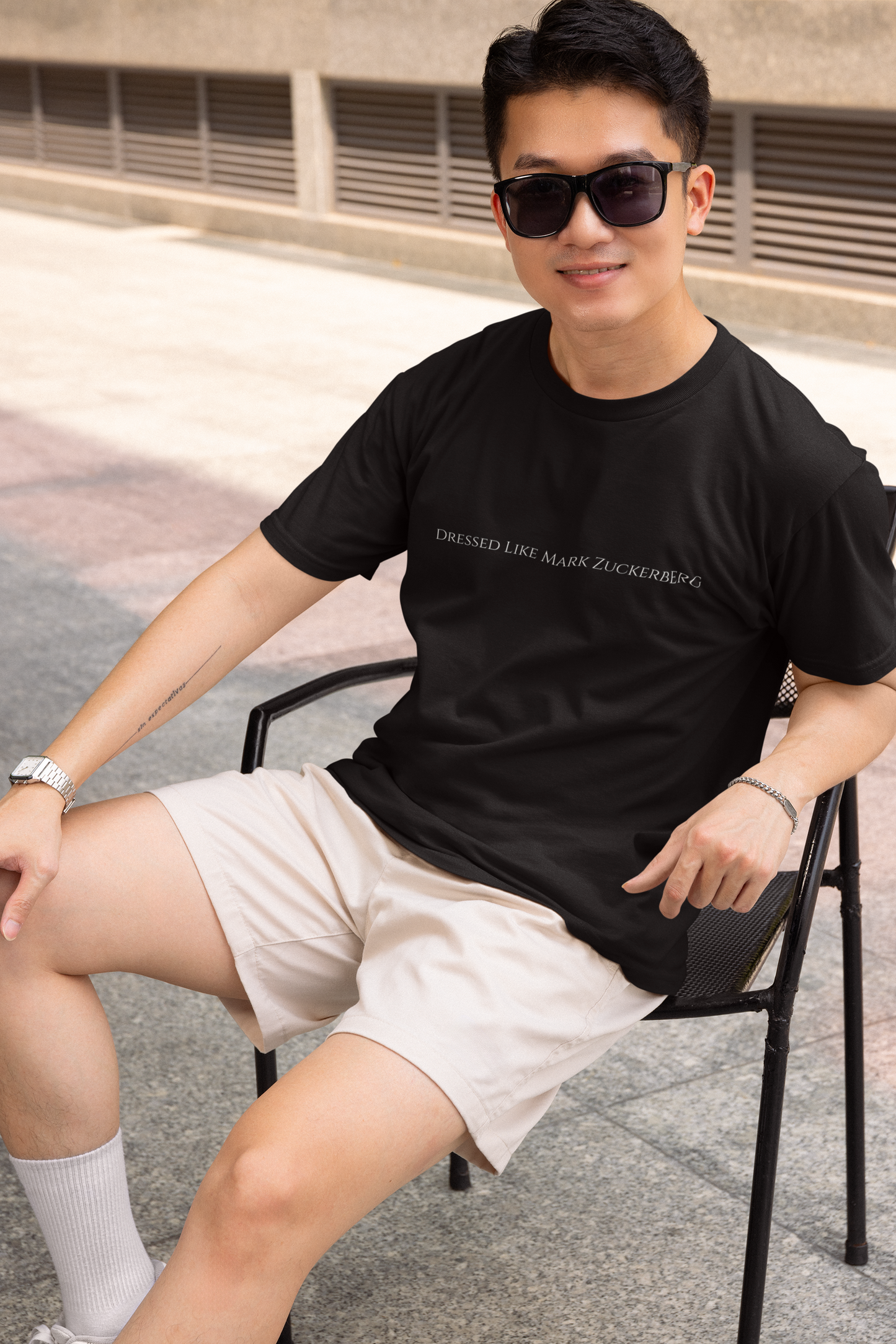 Dressed like Mark Zuckerberg
