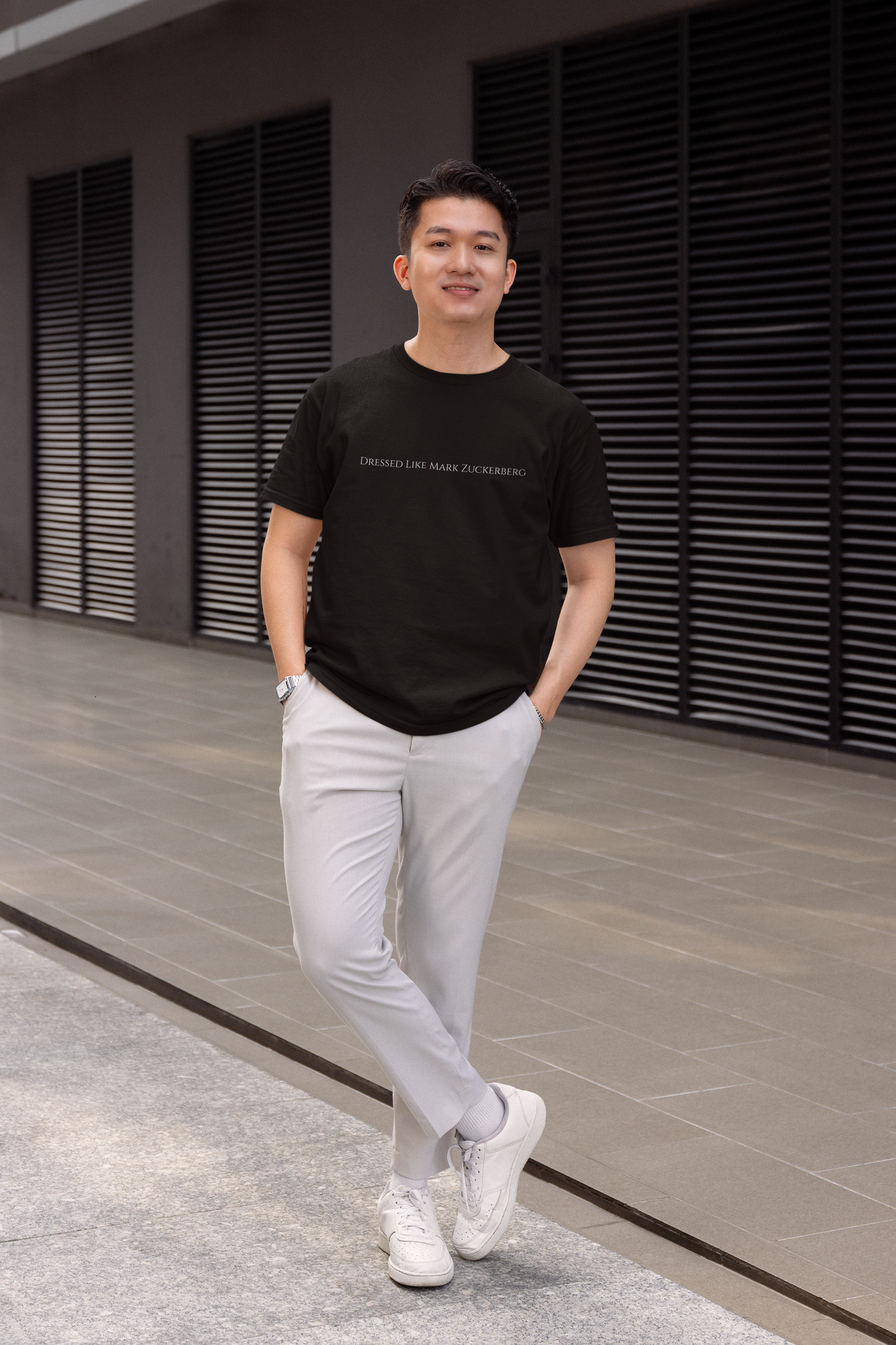 Dressed like Mark Zuckerberg